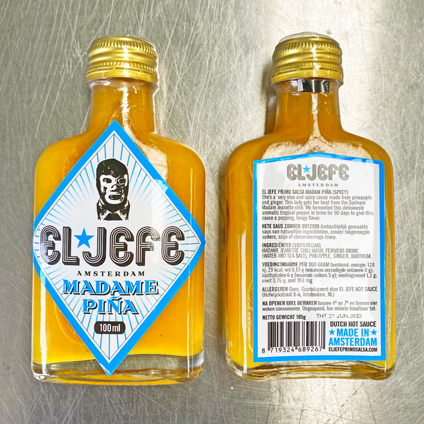 Very Hot Sauce Madam Piña 100ml EL JEFE PRIMO SALSA