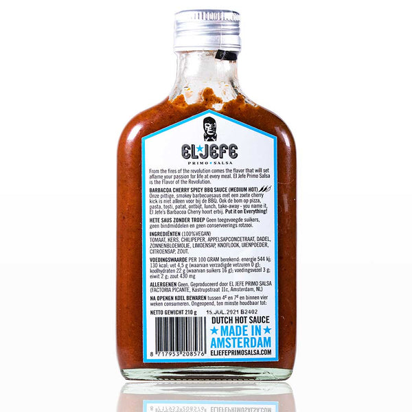 Hot Sauce Barbecue Cherry (Medium Hot) 200ml EL JEFE PRIMO SALSA